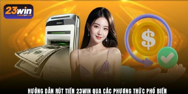 Hướng dẫn rút tiền 23Win qua các phương thức phổ biến