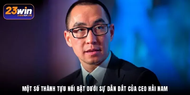 Một số thành tựu nổi bật dưới sự dẫn dắt của CEO Hải Nam