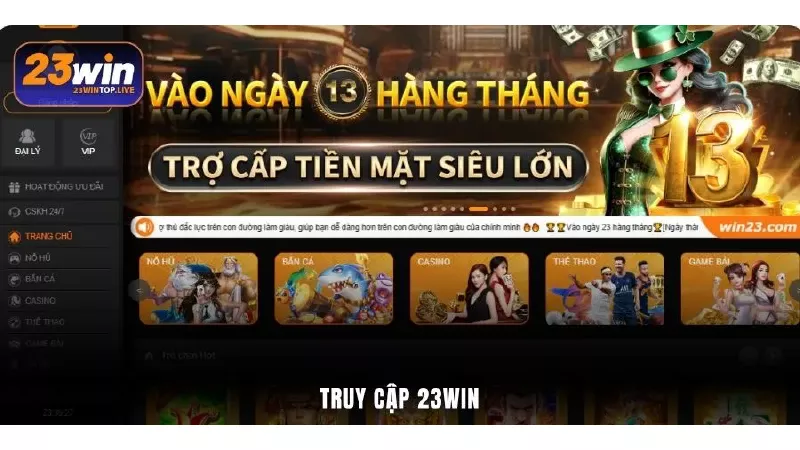 Truy cập 23Win