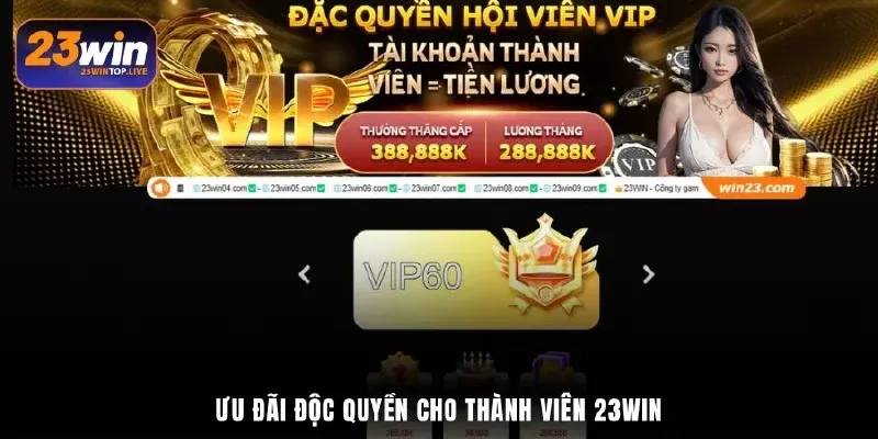 Ưu đãi độc quyền cho thành viên 23Win